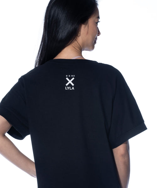 | color:black |yoga t-shirt LYLA Soul Yoga black yoga |t-shirt Good Karma Crew ognx 108