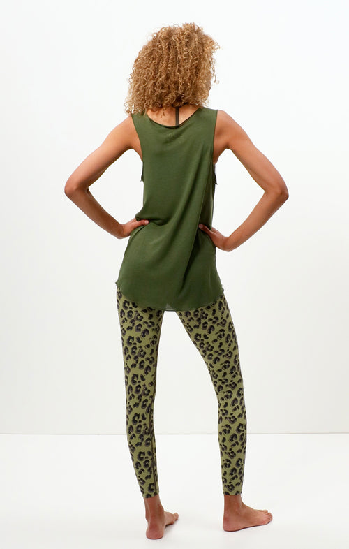 | color:green |yoga tank lotus tencel |yoga clothes