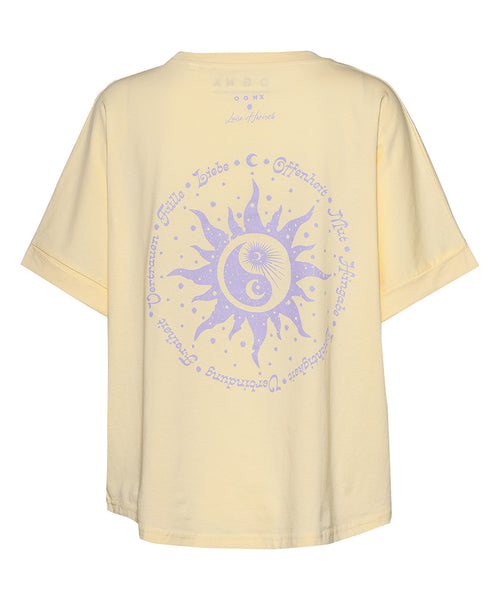 | color:yellow |yoga t-shirt luisa harisch yellow yoga |t-shirt daily reminders ognx 108