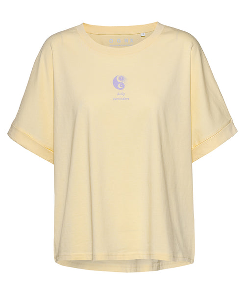 | color:yellow |yoga t-shirt luisa harisch yellow yoga |t-shirt daily reminders ognx 108