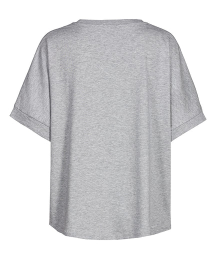 | color:grey melange |yoga boxy t-shirt shanti grey melange