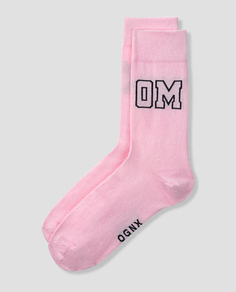 Yoga Socks OM Organic Cotton - pink