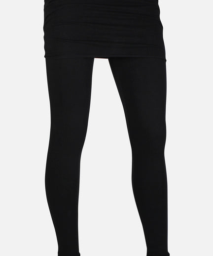| color:black |leggings with skirt black