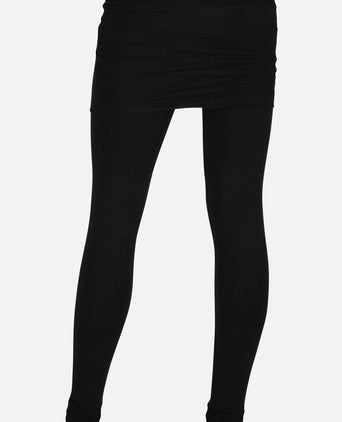 | color:black |leggings with skirt black