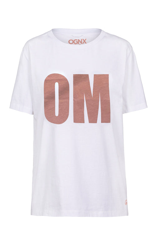 | color:pink |yoga t-shirt OM white