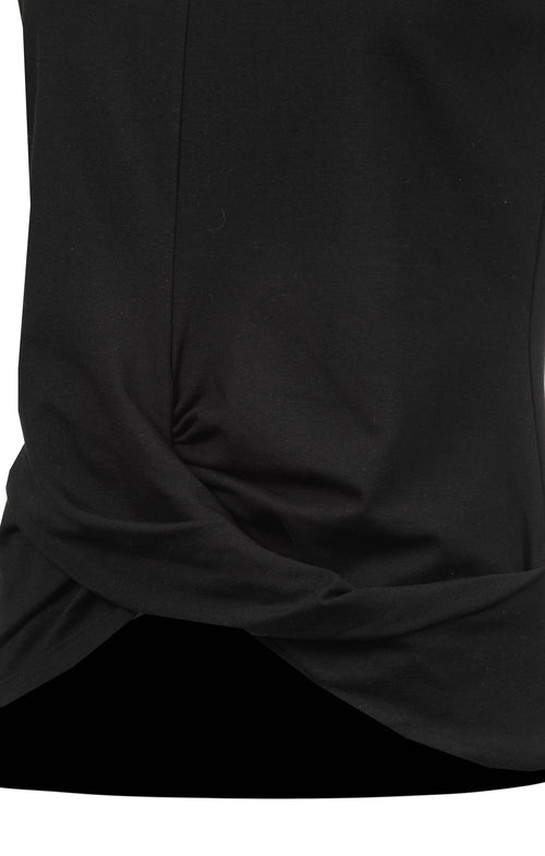 | color:black |yoga t-shirt tencel black