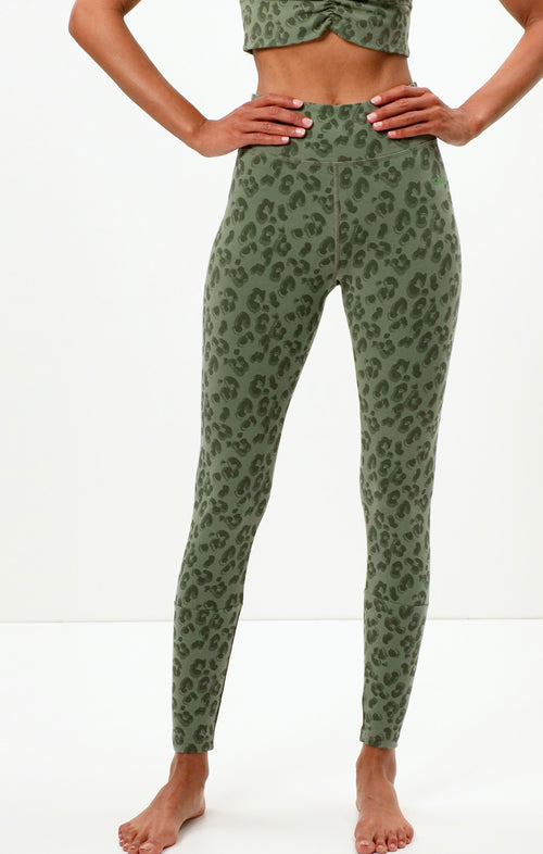 | color:green |leggings leo cotton tencel green
